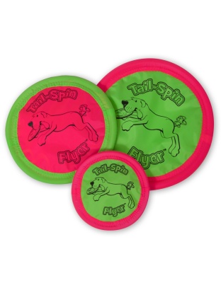 Booda Tail Spin Flyer Dog Toy Multi-Color 1ea/7 in