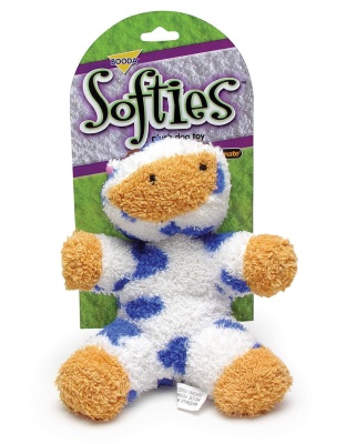 Booda Softies Dog Toy Cow Multi-Color 1ea/MD