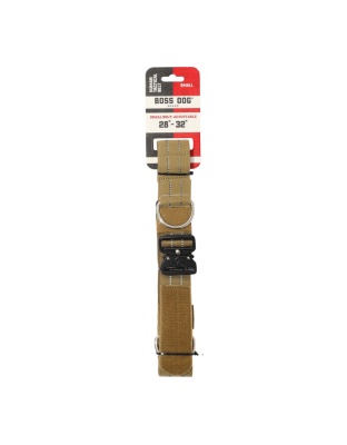 Boss Dog Human Boss Tactical Utility Dog Walker Belt Tan, 1ea/SM (28-32In Waist)