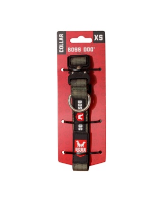 Boss Dog Tactical Adjustable Dog Collar Green Camo, 1ea/XS, 11-14in.