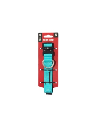 Boss Dog Tactical Adjustable Dog Collar Teal, 1ea/SM, 13-15in.