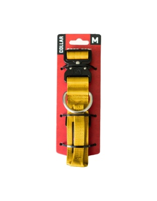Boss Dog Tactical Adjustable Dog Collar Yellow, 1ea/MD