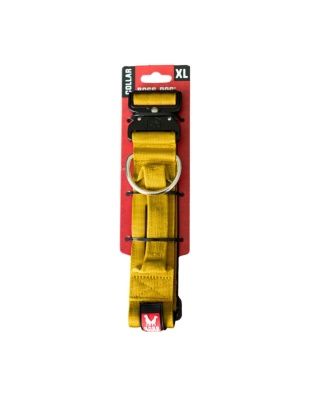 Boss Dog Tactical Adjustable Dog Collar Yellow, 1ea/XL