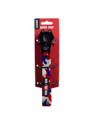 Boss Dog Tactical Dog Leash Red, White, & Blue, 1ea/6 ft
