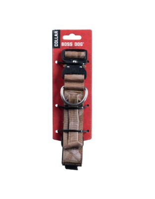 Boss Dog Tactical Adjustable Dog Collar Tan Camo, 1ea/Small, 13-16 in