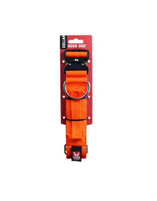 Boss Dog Tactical Adjustable Dog Collar Hunter Orange, 1ea/Large, 17-22 in