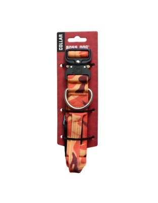 Boss Dog Tactical Adjustable Dog Collar Orange Camo, 1ea/Large, 17-22 in