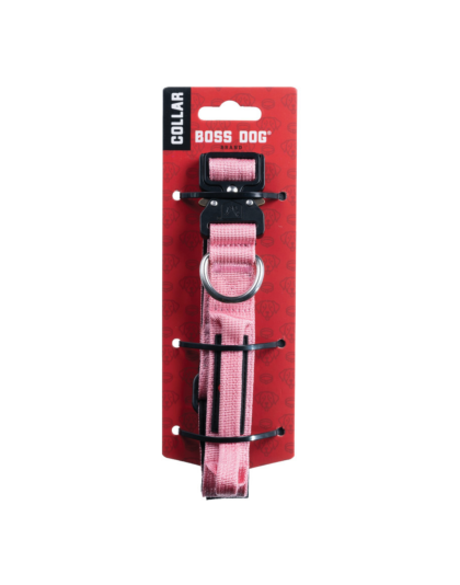 Boss Dog Tactical Adjustable Dog Collar Pink, 1ea/Small, 13-16 in