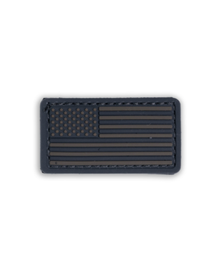 Boss Dog Tactical Collar Patch Black Stealth USA Flag, One Size