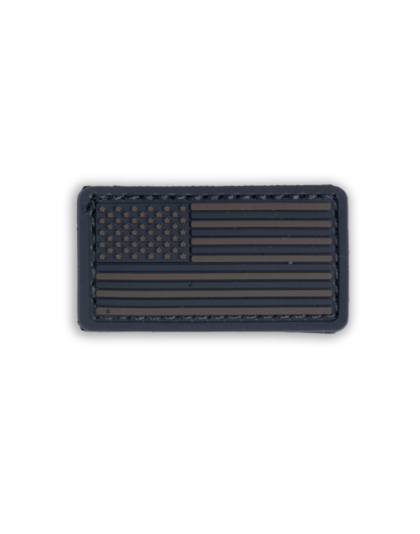 Boss Dog Tactical Collar Patch Black Stealth USA Flag, One Size