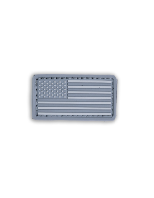 Boss Dog Tactical Collar Patch Grey USA Flag, One Size