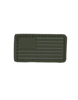 Boss Dog Tactical Collar Patch Green USA Flag, One Size