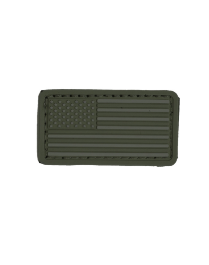 Boss Dog Tactical Collar Patch Green USA Flag, One Size