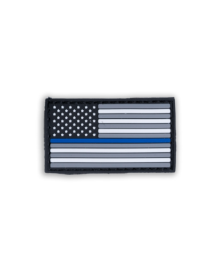 Boss Dog Tactical Collar Patch USA Thin Blue Line, One Size