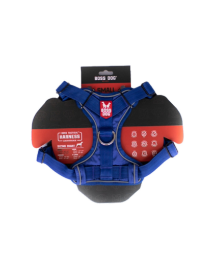 Boss Dog Tactical Dog Harness Blue, 1ea/Small