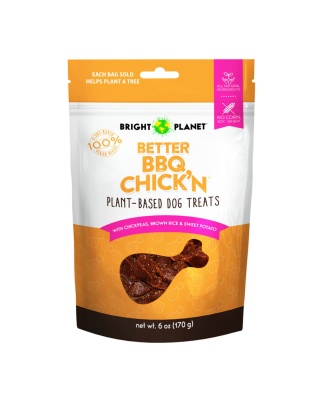 Bright Planet Pet Better BBQ Chick'n Dog Treat 1ea/6 oz