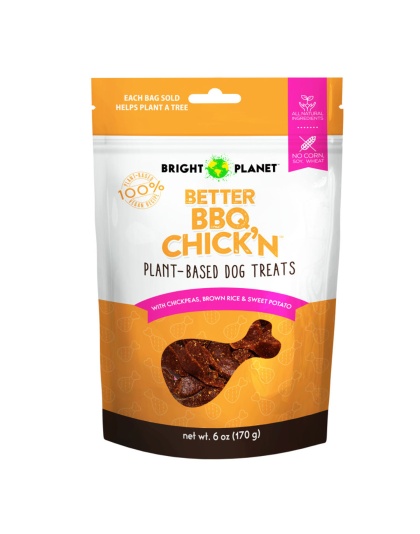 Bright Planet Pet Better BBQ Chick'n Dog Treat 1ea/6 oz