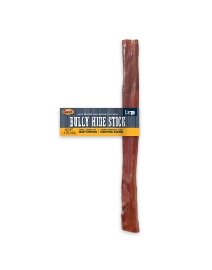 Cadet Bully Hide Sticks All-Natural Dog Chews Large Stick, (Case of 50)