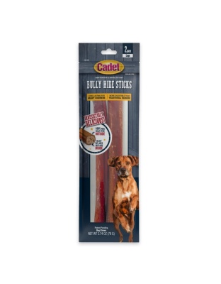 Cadet Bully Hide Sticks All-Natural Dog Chews Large Stick, 1ea/2 ct
