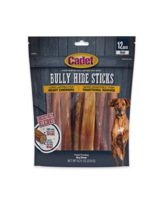 Cadet Bully Hide Sticks All-Natural Dog Chews Small Stick, 1ea/12 ct