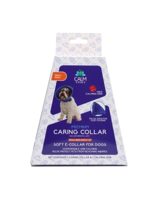 Calm Paws Caring Collar w/ Calming Disk For Dogs Small