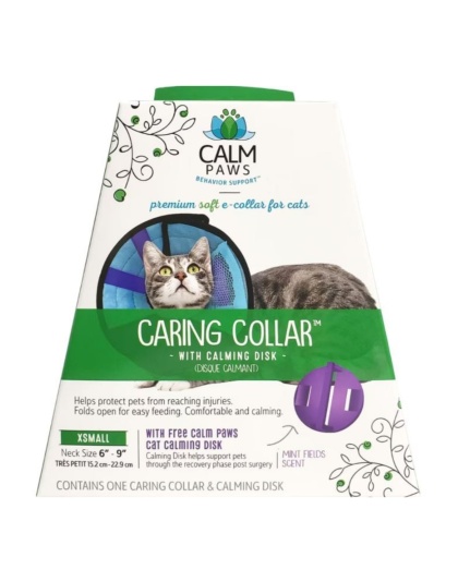 Calm Paws Caring Collar with Calming Disk For Cats XSmall