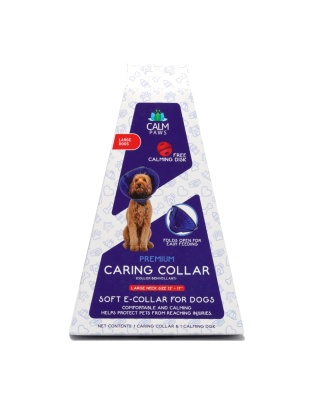 Calm Paws Caring Collar w/ Calming Disk For Dogs Large
