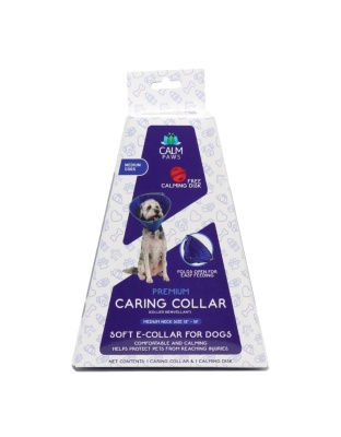 Calm Paws Caring Collar w/ Calming Disk For Dogs Medium