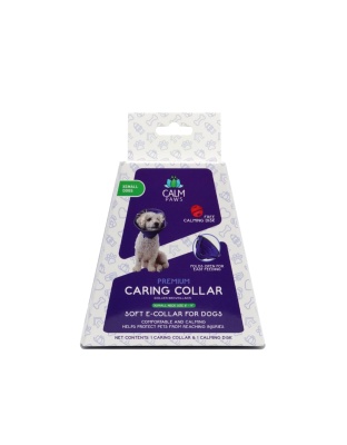 Calm Paws Caring Collar w/ Calming Disk For Dogs XSmall