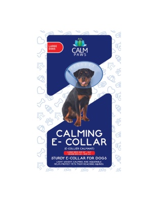 Calm Paws E-Collar Blue Large 9.5-15.5in.