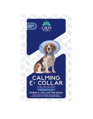 Calm Paws E-Collar Blue Medium 7.25-12.25in.