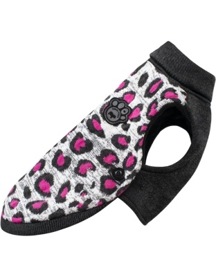 Canada Pooch Dog North Knit 2.0 Pink Leopard 16