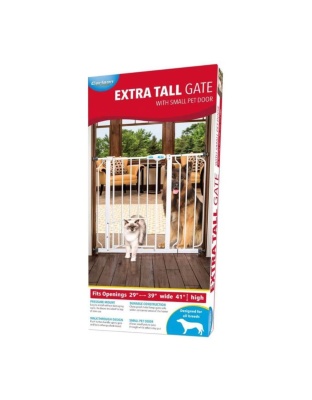 Carlson Expandable Extra Tall Walk-Thru Pet Gate White 29-36.5 X 36in.
