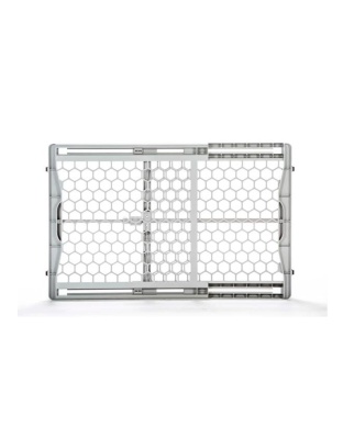Carlson Plastic Expandable Pet Gate Gray 28-42 X 23in.