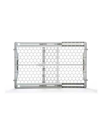 Carlson Plastic Expandable Pet Gate Gray 28-42 X 23in.