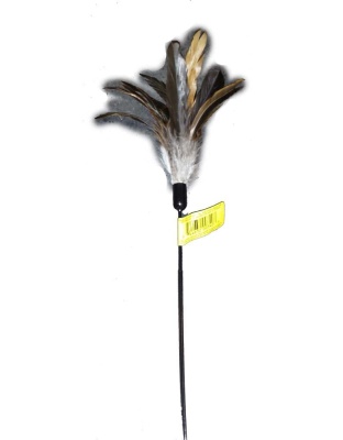 Cat Claws Cat Teaser Wiggler Wand Cat Toy Black, White 1ea/18 in