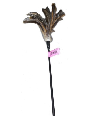 Cat Claws Cat Teaser Wiggler Wand Cat Toy Black, White 1ea/30 in