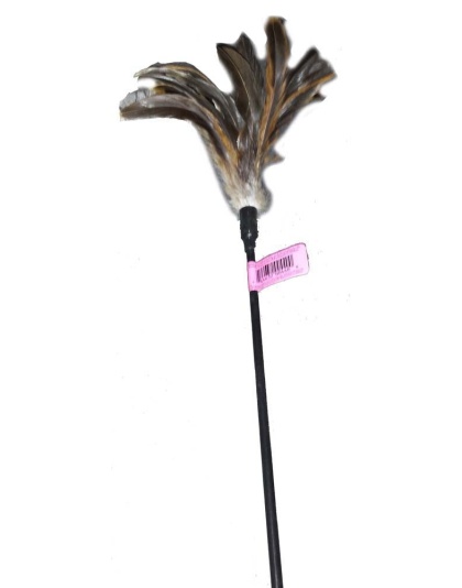 Cat Claws Cat Teaser Wiggler Wand Cat Toy Black, White 1ea/30 in