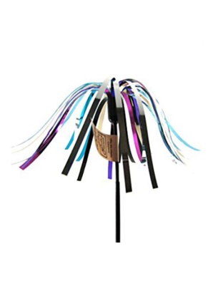 Cat Claws Cat Teaser Mylar Wand Cat Toy Multi-Color 1ea/18 in