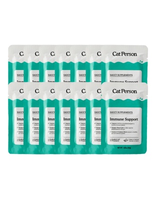Cat Person Cat Supplements Immune Support Turkey 1.05Oz Pouch 14 Pack