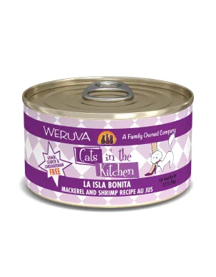 Cats In The Kitchen La Isla Bonita Mackerel and Shrimp Recipe 3.2oz. (Case of 24)