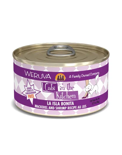Cats In The Kitchen La Isla Bonita Mackerel and Shrimp Recipe 3.2oz. (Case of 24)