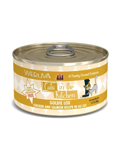 Cats In The Kitchen Goldie Lox Chicken and Salmon Recipe 3.2oz. (Case of 24)