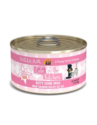 Cats In The Kitchen Kitty Gone Wild - Wild Salmon Recipe 3.2oz. (Case of 24)