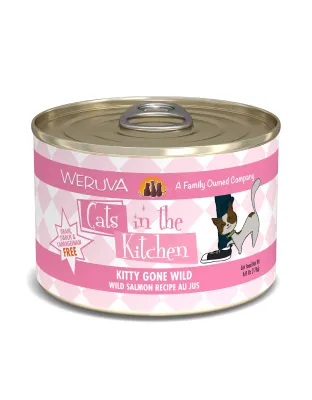 Cats In The Kitchen Kitty Gone Wild - Wild Salmon Recipe 6oz. (Case of 24)
