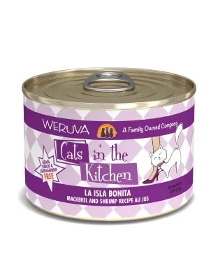Cats In The Kitchen La Isla Bonita Mackerel and Shrimp Recipe 6oz. (Case of 24)
