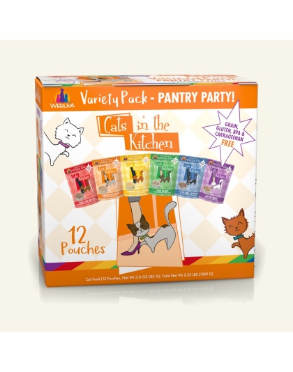 Cats In The Kitchen Pantry Party Pouch Variety Pack 3oz. Pouch (Case of 12)