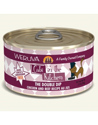 Cats In The Kitchen The Double Dip 6oz. Chicken and Beef Recipe (Case of 24)
