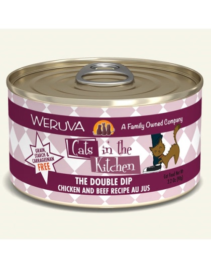 Cats In The Kitchen The Double Dip 6oz. Chicken and Beef Recipe (Case of 24)