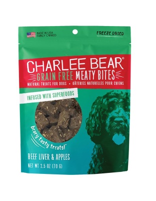 Charlee Bear Dog Meaty Bites Beef And Apple 2.5oz.